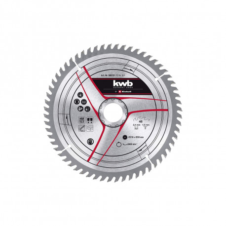 Lame EINHELL pour scie à onglet radiale - 60 dents - 216 x 30mm