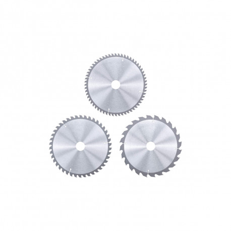 Lot de 3 lames EINHELL pour scie circulaire - 24-42-60 dents - 210 x 30mm