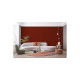 Peinture acrylique lessivable velours BARBOUILLE - Pour murs et plafonds - 1L - Rouge Carmin