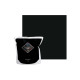 Peinture acrylique lessivable mat BARBOUILLE - Pour murs et plafonds - 2,5L - Noir Maleficio
