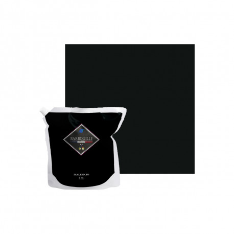 Peinture acrylique lessivable mat BARBOUILLE - Pour murs et plafonds - 2,5L - Noir Maleficio