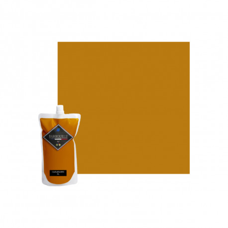 Peinture acrylique lessivable satin BARBOUILLE - Pour murs, plafonds, meubles et bois - 1L - Jaune Caravanes