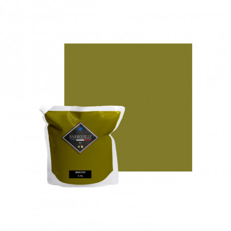 Peinture acrylique lessivable satin BARBOUILLE - Pour murs, plafonds, meubles et bois - 2,5L - Vert Brexit