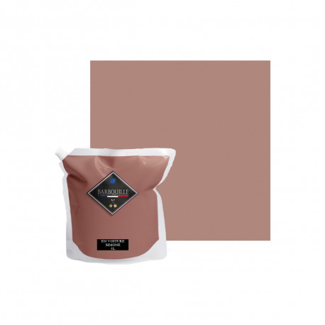 Peinture acrylique lessivable satin BARBOUILLE - Pour murs, plafonds, meubles et bois - 5L - Rose en voiture Simone