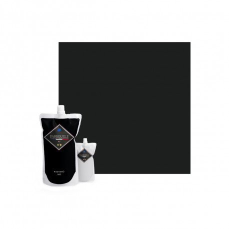 Peinture/résine époxy bi-composant brillante BARBOUILLE - Pour carrelages, faiences, stratifiés, PVC - 1kg - Noir Vodounô
