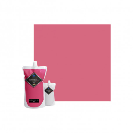 Peinture/résine époxy bi-composant mat BARBOUILLE - Pour carrelages, faiences, stratifiés, PVC - 1kg - Rose Ex fan des 60’s