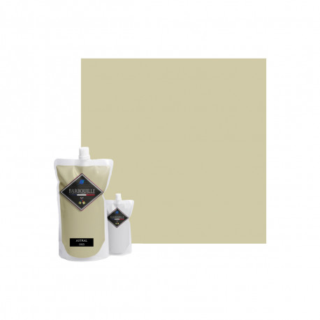 Peinture/résine époxy bi-composant mat BARBOUILLE - Pour carrelages, faiences, stratifiés, PVC - 1kg - Beige Astral