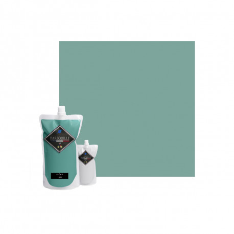 Peinture/résine époxy bi-composant brillante BARBOUILLE - Pour carrelages, faiences, stratifiés, PVC - 1kg - Vert Icône