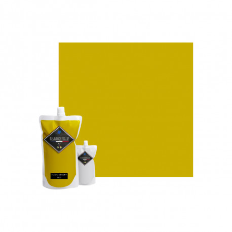 Peinture/résine époxy bi-composant brillante BARBOUILLE - Pour carrelages, faiences, stratifiés, PVC - 1kg - Vert Toxic Mickey