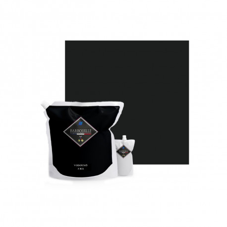 Peinture/résine époxy bi-composant brillante BARBOUILLE - Pour carrelages, faiences, stratifiés, PVC - 3kg - Noir Vodounô