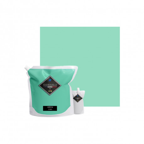 Peinture/résine époxy bi-composant brillante BARBOUILLE - Pour carrelages, faiences, stratifiés, PVC - 3kg - Vert Opium