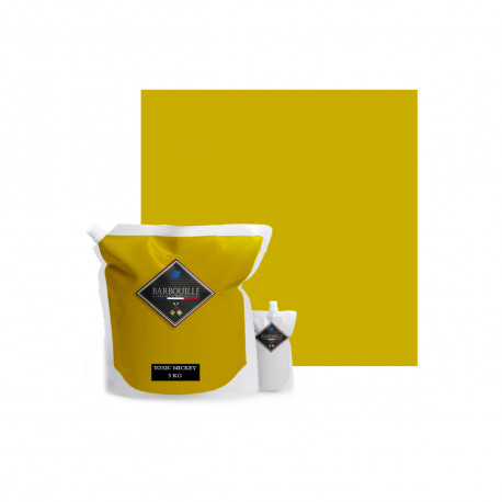 Peinture/résine époxy bi-composant brillante BARBOUILLE - Pour carrelages, faiences, stratifiés, PVC - 3kg - Vert Toxic Mickey