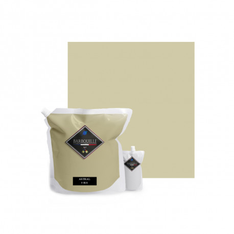 Peinture/résine époxy bi-composant brillante BARBOUILLE - Pour carrelages, faiences, stratifiés, PVC - 3kg - Beige Astral
