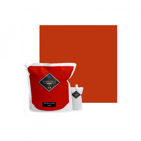 Peinture/résine époxy bi-composant mat BARBOUILLE - Pour carrelages, faiences, stratifiés, PVC - 3kg - Rouge Tutti a casa