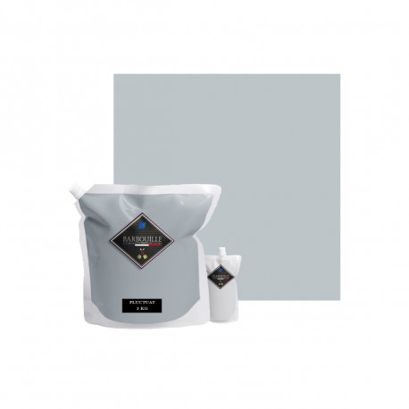 Peinture/résine époxy bi-composant mat BARBOUILLE - Pour carrelages, faiences, stratifiés, PVC - 3kg - Gris Fluctuat