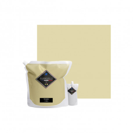 Peinture/résine époxy bi-composant mat BARBOUILLE - Pour carrelages, faiences, stratifiés, PVC - 3kg - Beige Tembo