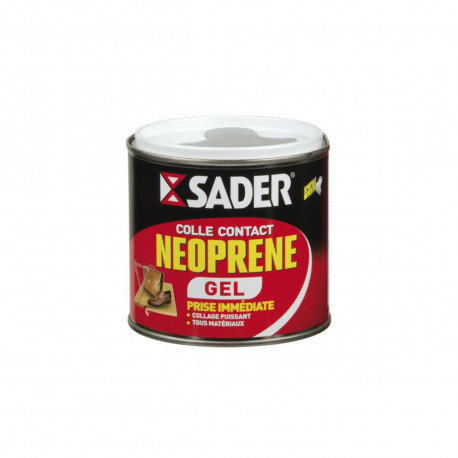 Colle gel contact néoprène SADER - Prise immédiate - 500ml