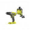Perceuse Visseuse RYOBI - R18DD2-220S - 18V One Plus - 2 batteries 2,0Ah - 1 chargeur