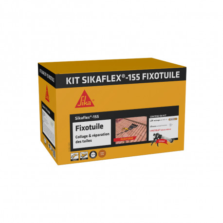 Kit mastic-colle souple SIKA Sikaflex Fixotuile - Terre cuite - 24 recharges