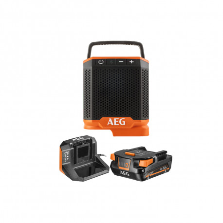Pack AEG Radio bluetooth - BRSP18-0 - 18V - 1 batterie 2.0Ah - 1 chargeur - SETL1820S