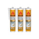 Lot de 3 mastics silicone SIKA SikaSeal-184 Maçonnerie - Beige - 300ml