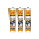 Lot de 3 mastics silicone SIKA Sikaseal-185 Menuiserie - Beige pierre - 300ml