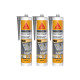 Lot de 3 mastics butyl SIKA Sikaseal-189 Toiture & Gouttière - Gris - 310ml