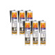 Lot de 6 mastics silicone SIKA SikaSeal 110 Menuiserie & Vitrage - Noir - 300ml