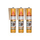 Lot de 3 mastics polyuréthane 2 en 1 SIKA Sikaseal-183 Façade & Sol - Ton pierre - 300ml