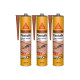 Lot de 3 mastics colle souple SIKA Sika Fixotuile - Terre cuite - 300ml