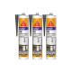 Lot de 3 mastic silicone SIKA SikaSeal 110 Menuiserie & Vitrage - Anthracite - 300ml