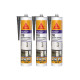 Lot de 3 mastic silicone SIKA SikaSeal 110 Menuiserie & Vitrage - Anthracite - 300ml