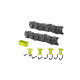 Lot de 2 rails muraux RYOBI pour Système Link - 84 x 16,5 cm - RSL2WR-2