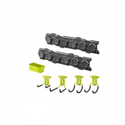 Pack de démarrage Système Link RYOBI - 2 rails muraux - 4 crochets - 1 double bac - RSLWPK-7PC