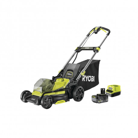 Tondeuse poussée RYOBI 18V Brushless - coupe 40cm - 1 batterie 5,0Ah - 1 chargeur rapide - RY18LMX40C-150
