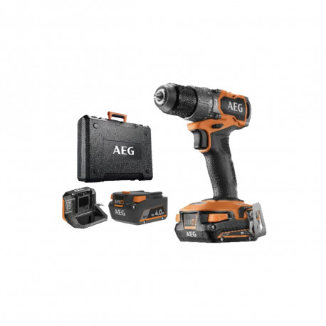Perceuse-visseuse à percussion AEG 18V Brushless - Batteries 4,0Ah et 2.0Ah - Chargeur - BSB18SBL2-X02