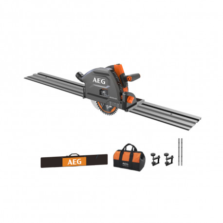 Scie plongeante AEG 18V Brushless - Rail de guidage 152 cm - Sans batterie ni chargeur - BKS18PBL-0