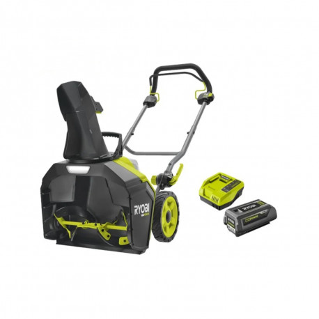 Déneigeuse RYOBI 36V Max Power Brushless - 25 cm - 1 Batterie 4,0Ah - Chargeur rapide 4,0Ah - RY36STX45A-140