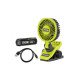 Ventilateur sur pince RYOBI 4V USB Lithium - 1 batterie 2,0Ah - RCF4-120G