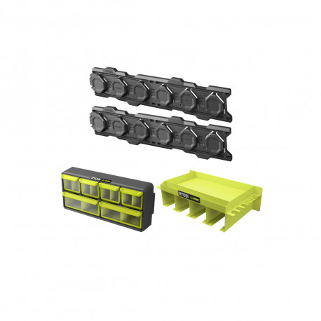 Lot de 2 rails muraux RYOBI pour Système Link - 84 x 16,5 cm - RSL2WR-2