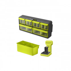 RYOBI Organizer LINK RSLW309 - Vassoi Inclinabili E Divisori Regolabili, Capacità 9 Kg, Per Officina E Garage