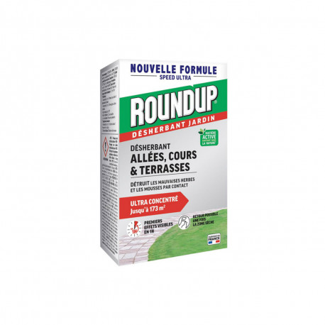 Désherbant concentré Speed Ultra pour allées et terrasses ROUNDUP - 400ml