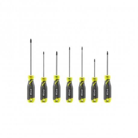Jeu de 7 tournevis magnétiques RYOBI - RHSDS7PC