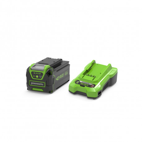 Pack GREENWORKS 40V - 1 batterie 2,0Ah Lithium-ion - 1 Chargeur