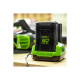 Pack GREENWORKS 60V - 1 batterie 4,0Ah Lithium-ion - 1 Chargeur - GSK60B4