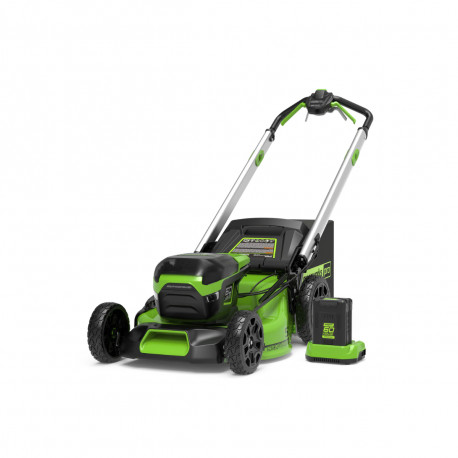 Tondeuse tractée Brushless GREENWORKS 60V - Coupe de 51cm - 1 batterie 4.0 Ah - 1 Chargeur - GD60LM51SPK4