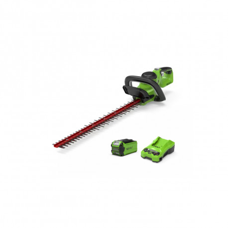 Taille-haies sans fil GREENWORKS 40V - Lame 61cm - 1 batterie 2.0 Ah - 1 Chargeur - G40HT61