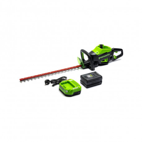 Taille-haies sans fil GREENWORKS 40V - Lame 61cm - 1 batterie 2.0 Ah - 1 Chargeur - G40HT61