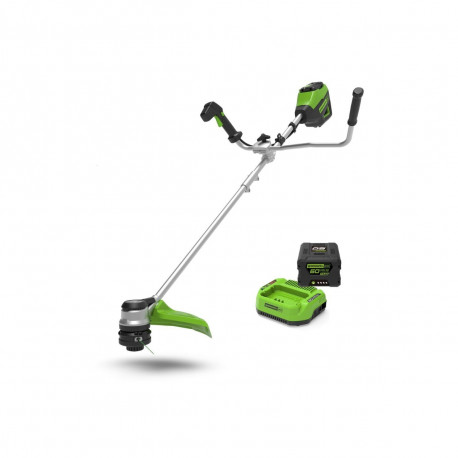 Débroussailleuse sans fil Brushless GREENWORKS 60V - Coupe 40 cm - 1 batterie 4.0 Ah - 1 Chargeur - GD60BCBK4