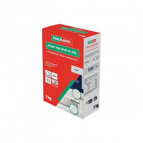 Joint fin mur et sol PAREXLANKO - Gris - 5kg - 03424